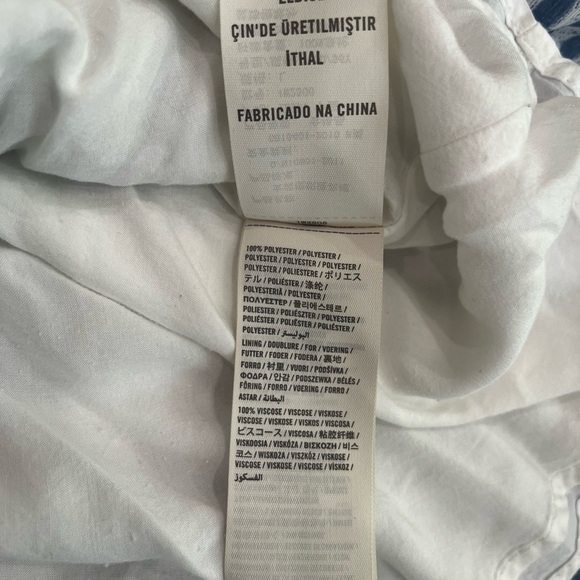 [L]Abercrombie & Fitch Blue Straps Isabelle Sleeveless High Low Lined Dress - Picture 7 of 8